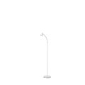 Cling 48 in. Landri LED Gooseneck Satin White Mini Reading Floor Lamp CL2629545